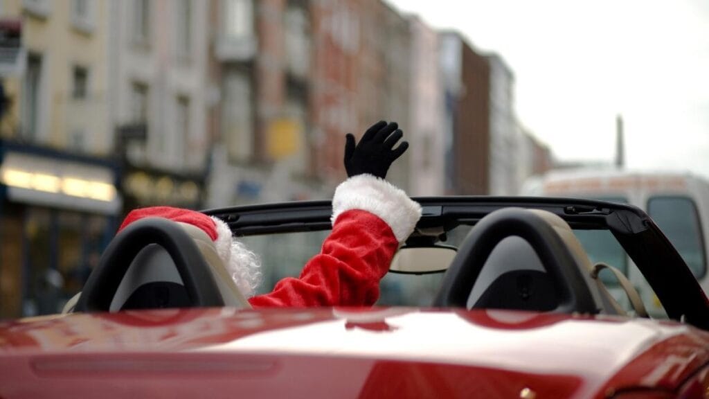 Noel tatili ve noel baba rallisi